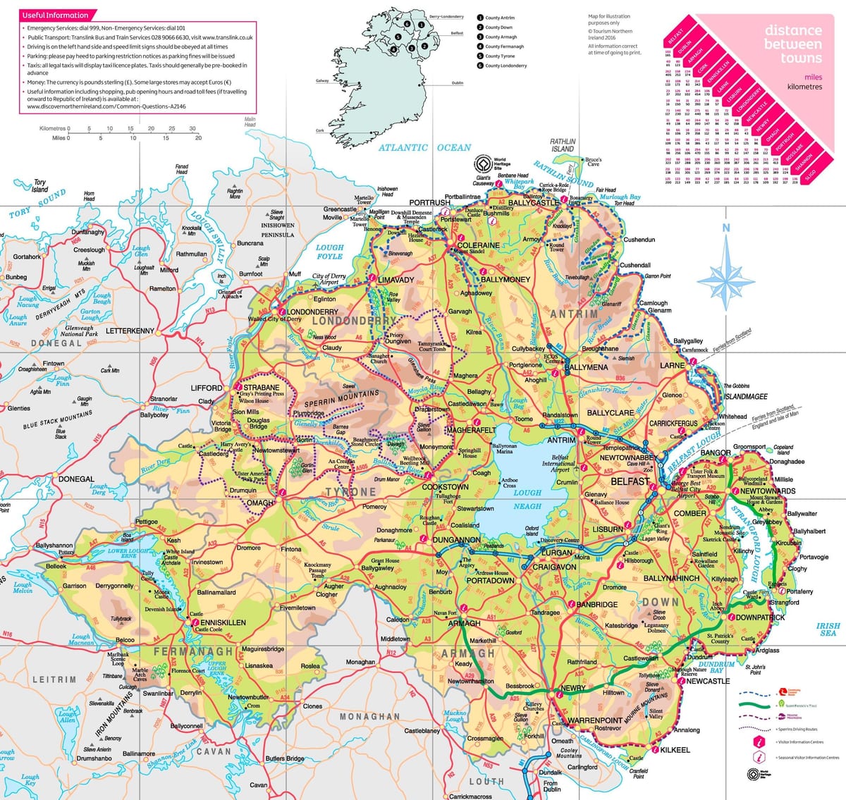Північної Ірландії на карті