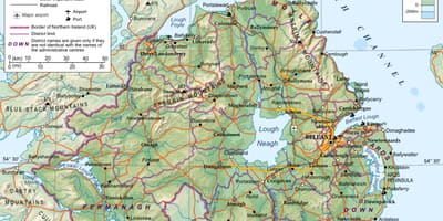 Карта вулиць Північної Ірландії