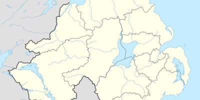 Карта Північної Ірландії пляжі 