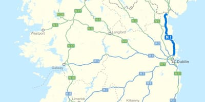 Карта траси Ірландія 