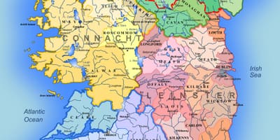 Велика детальна карта Ірландії
