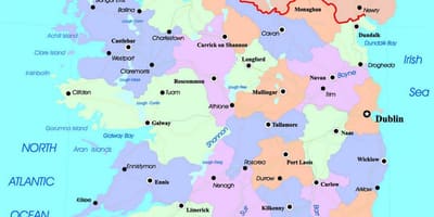 Карта Ірландії