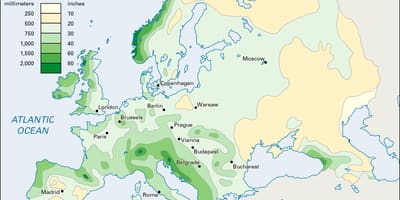 Дощової карті Ірландії
