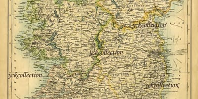 Старовинна карта Ірландії