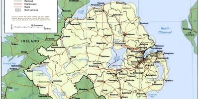 Північної Ірландії карті міста