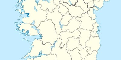 Карта острова Ірландія