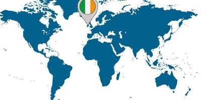 Ірландія на карті світу