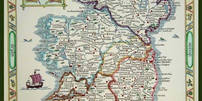 Карта середньовічної Ірландії