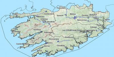 Детальна карта Західної Ірландії
